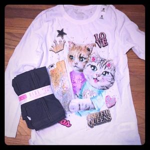 Girls Children’s Place long sleeve and leggings